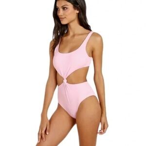 SOLID & STRIPED Pink One Piece Swimsuit